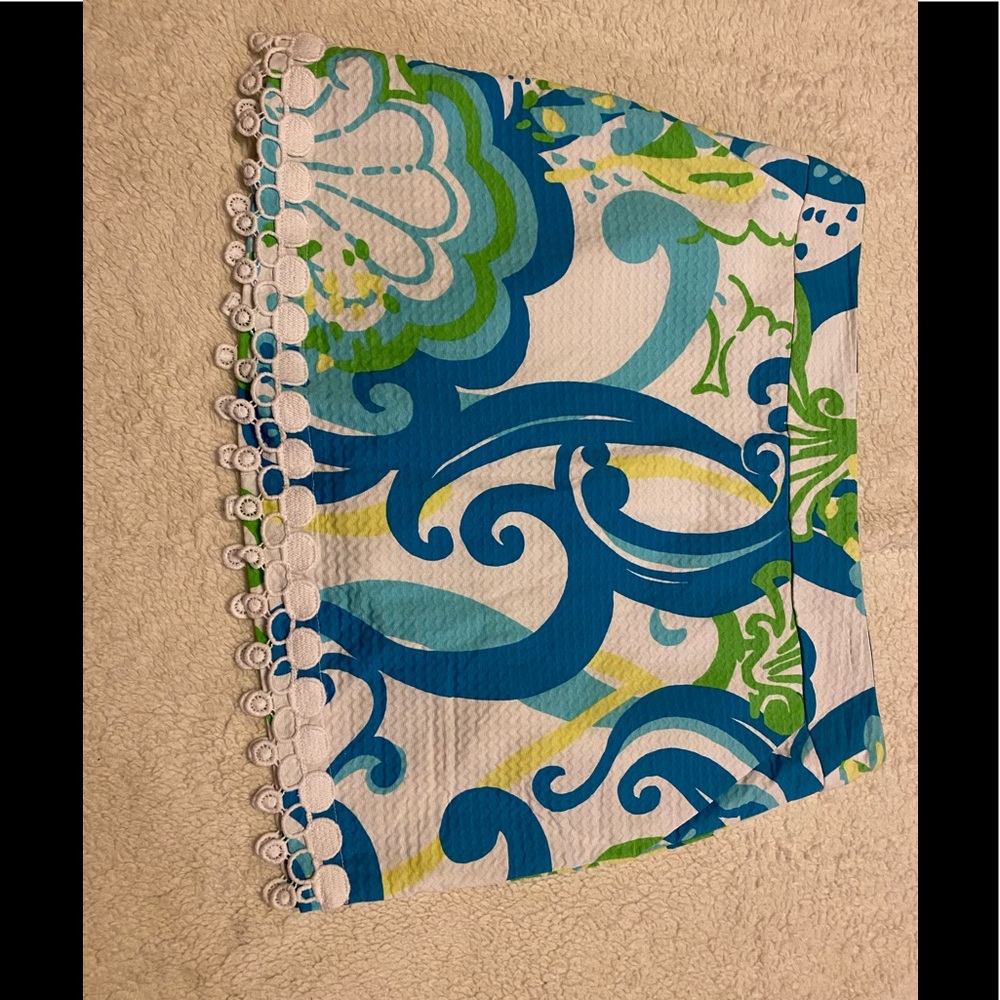 Lilly Pulitzer Blue/Light Blue/Green Printed Skort